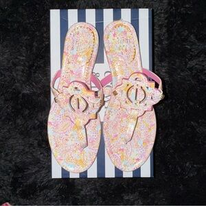 Crown & Ivy™ Wylie Thong Sandals - Pink Paisley Print